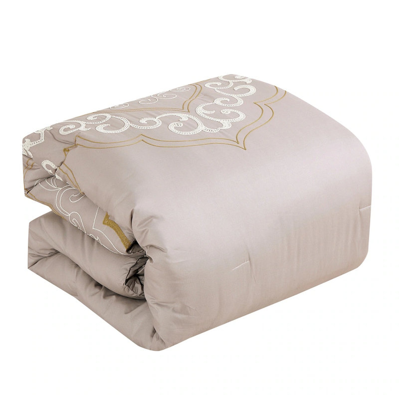 Ensemble d'édredon beige 7 pièces, Grand édredon et 6 pièces supplémentaires