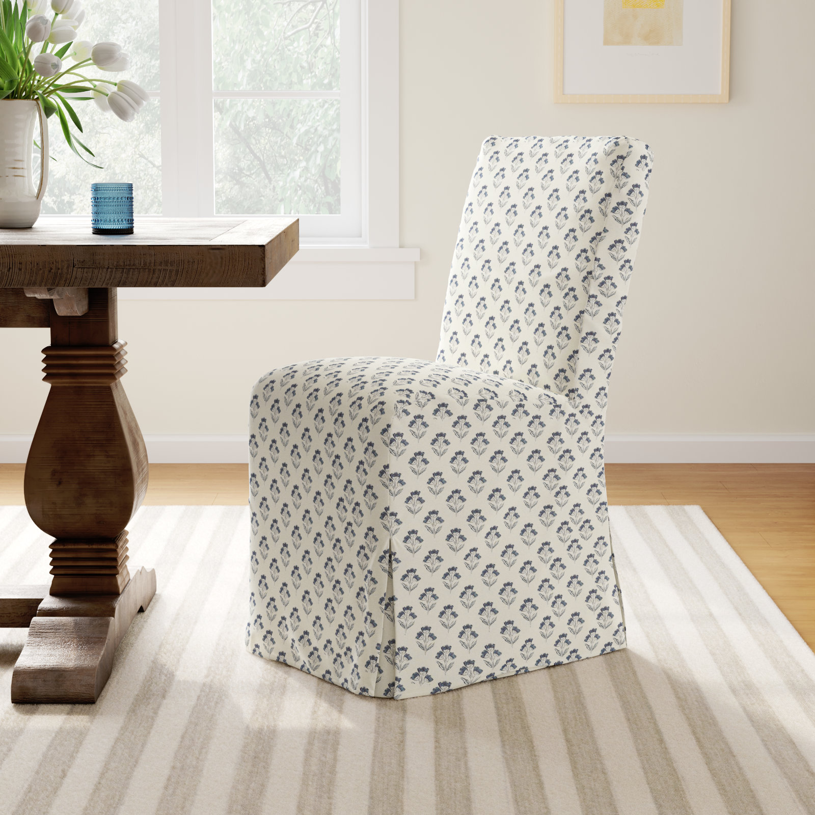 Stoffer Home x Cloth and Co. Lindy Dining Chair, Francie Blue