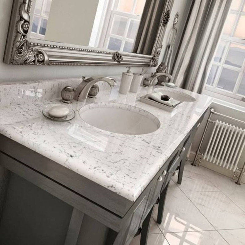 Kingsman 17.5'' Ceramic Oval Undermounted Bathroom Sink with Overflow