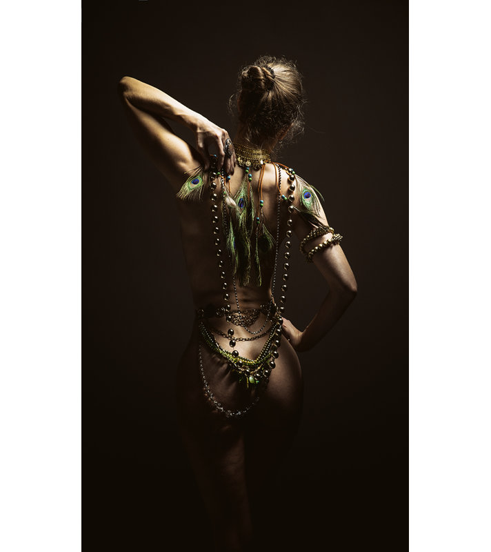 Fashionista 005 - No Frame Rectangle Print, 118cm H x 70cm W x 10cm D, Unframed