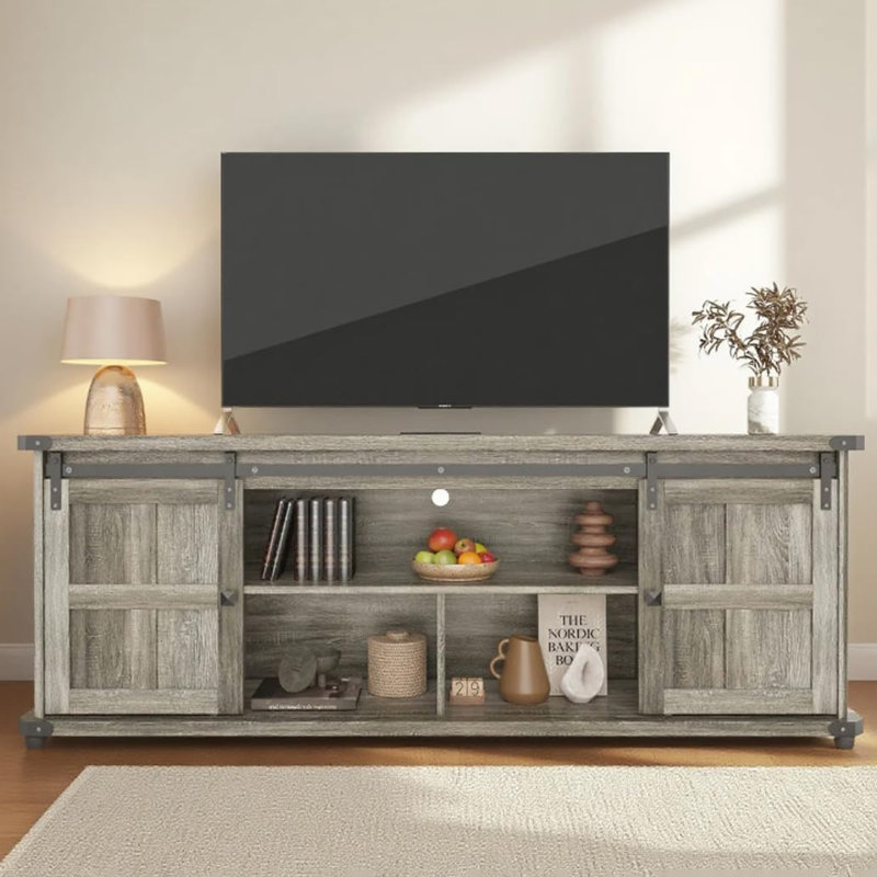 Unfinished TV Stand for TVs up to 78", Grey