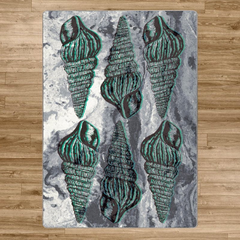 Aziz Abstract Indoor Rug, Rectangle 3' x 4'