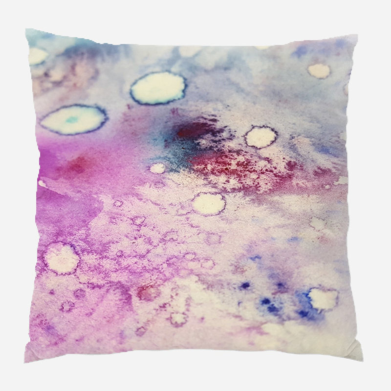 Coussin décoratif art Vincenza, Microsuède, Intérieur