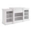 Console multimédia avec grand cabinet de rangement, meuble télé multimédia moderne, l 65,75 po x P 17 po x H 32,48 po-716412127