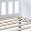Lit superposé simple en bois d'hévéa simple - Simple au-dessus de simple au-dessus d'un lit simple avec échelles et garde-corps, conception détachable (se divise en 3 lits simples), bois d'hévéa robuste et facile à assembler pour les chambres d'enfants / invités-1556112430