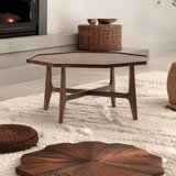 Solid Wood Octagonal End Table Coffee Table