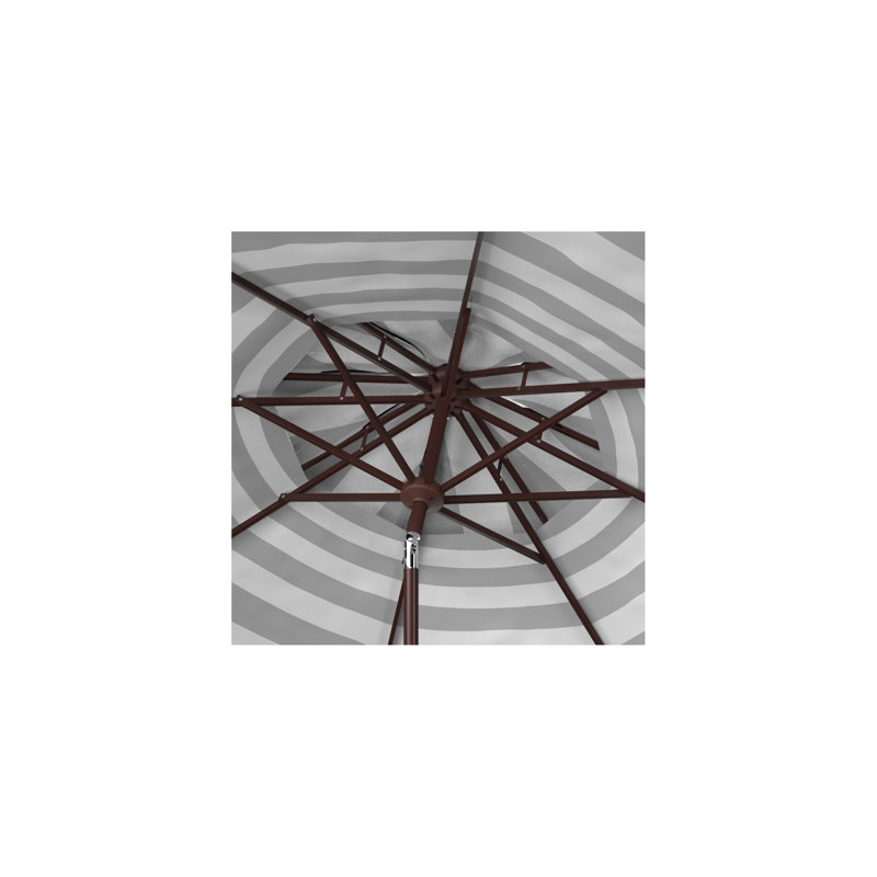 Parasol de plage 8,5 pi Torrens, Noir / blanc