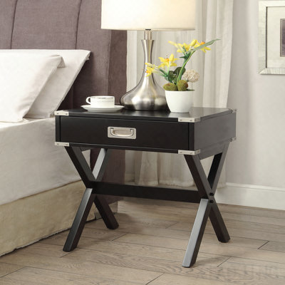 Table d'appoint, finition noire Babs