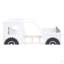 Lit plateforme simple en forme de voiture avec roues-322493171