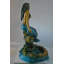 Belle et grande statue en bronze avec sirène - Taille: L 35 po x l 32 po x H 53 po.