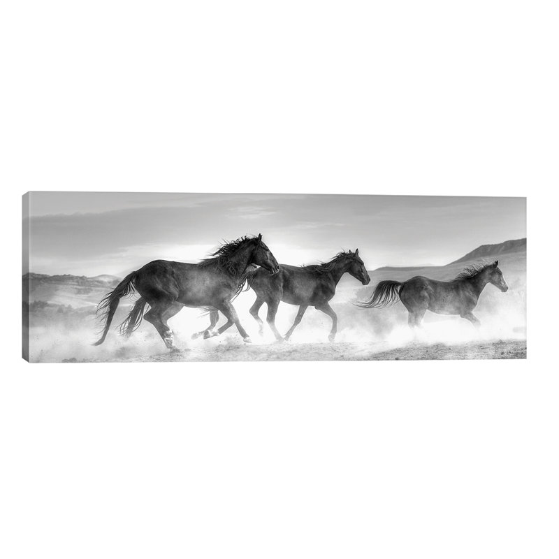 Rolling by Sally Linden - Wrapped Canvas Panoramic Print, 30.48 cm H x 91.44 cm W x 3.175 cm D