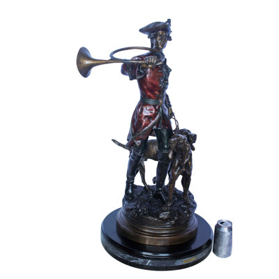 Reproduction de statue en bronze 18 po x 16 po x H 33 po Hippolyte Moreau et Prosper Lecourtier de la collection Nifao