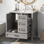 Meuble-lavabo simple 30 po avec plateau Pantilimon-813036444