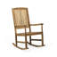Chaise berçante rustique avec un design traditionnel et un style de mouvement relaxant pour les moments de loisirs en plein air
