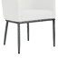 Ensemble de salle à manger 7 pièces Fernand avec table d'appoint en marbre et chaises rembourrées-124609909-124609908