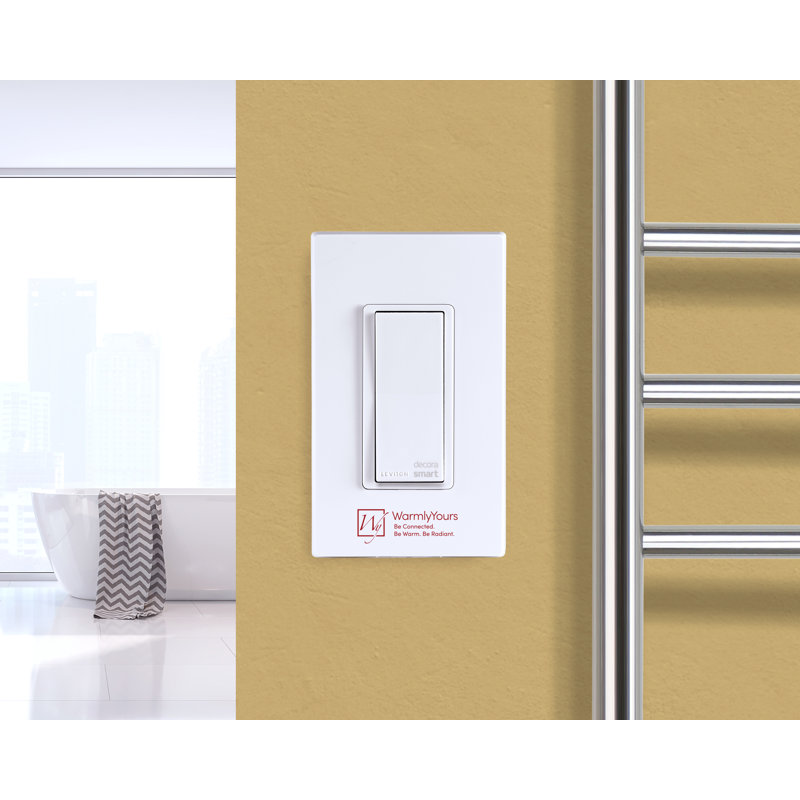 Hardwired WiFi Switch, White with White Wallplate