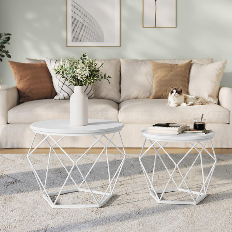 Apison Enclosed Coffee Table, White