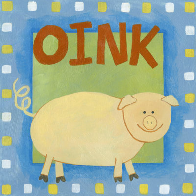 Oink by Megan Meagher - Wrapped Canvas Print
