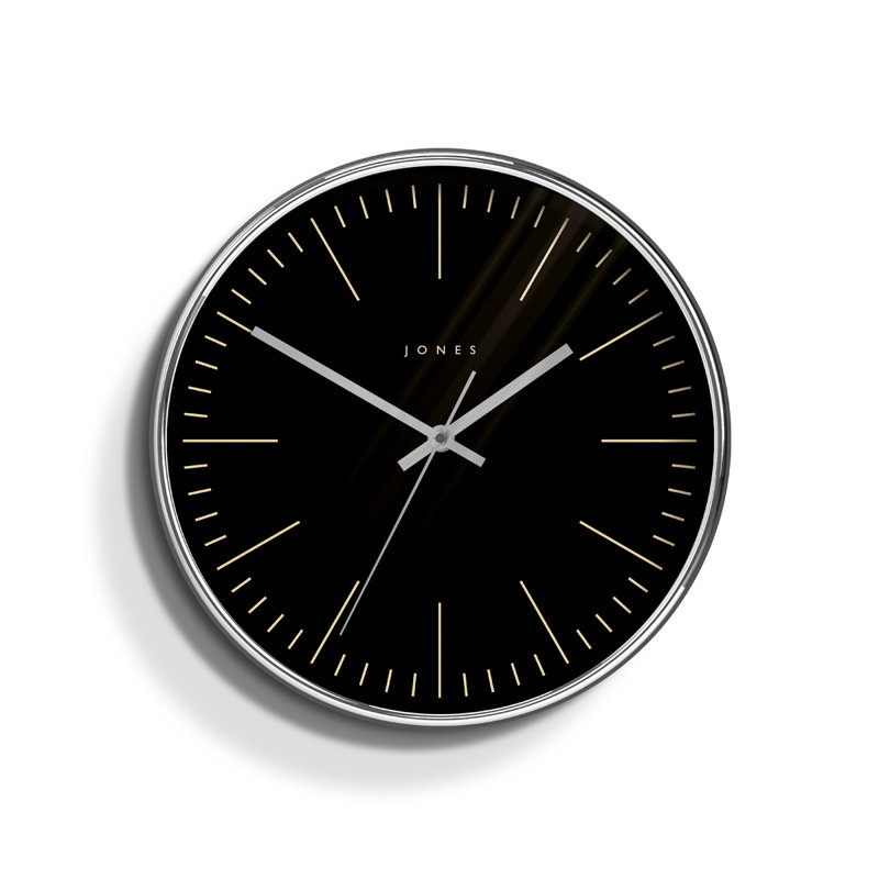 Studio Acrylic Wall Clock, Silver