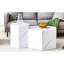 Table basse hexagonale avec un superbe motif en marbre blanc - faites une déclaration dans votre maison pour créer une atmosphère chaleureuse et invitante