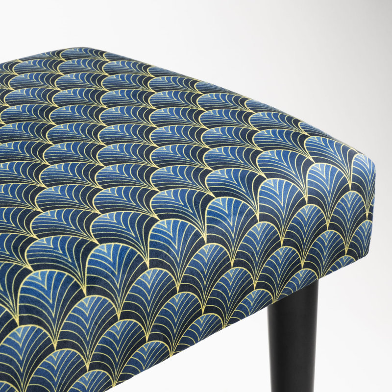 Velvet Upholstered Bench, H40 x W120 x D30cm