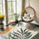 Non-Slip Machine Washable Floral Indoor/Outdoor Area Rugs