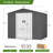 8 ft. W x 6 ft. D Tool Storage Outdoor Storage Shed with  with Floor, Lockable Sliding Doors and Vents-100137803