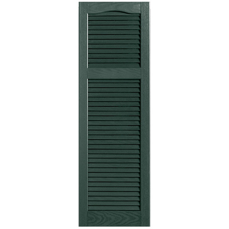 Paire de volets à persiennes style cathédrale, 12 po, 67 po, Pin
