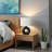 Seren Standard Table Lamp in Black Ceramic and Ivory Shade, 23.76'' H X 15.78'' W X 10.74'' D