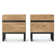 Aadam 2 Piece Modern End Table With 2 Drawers