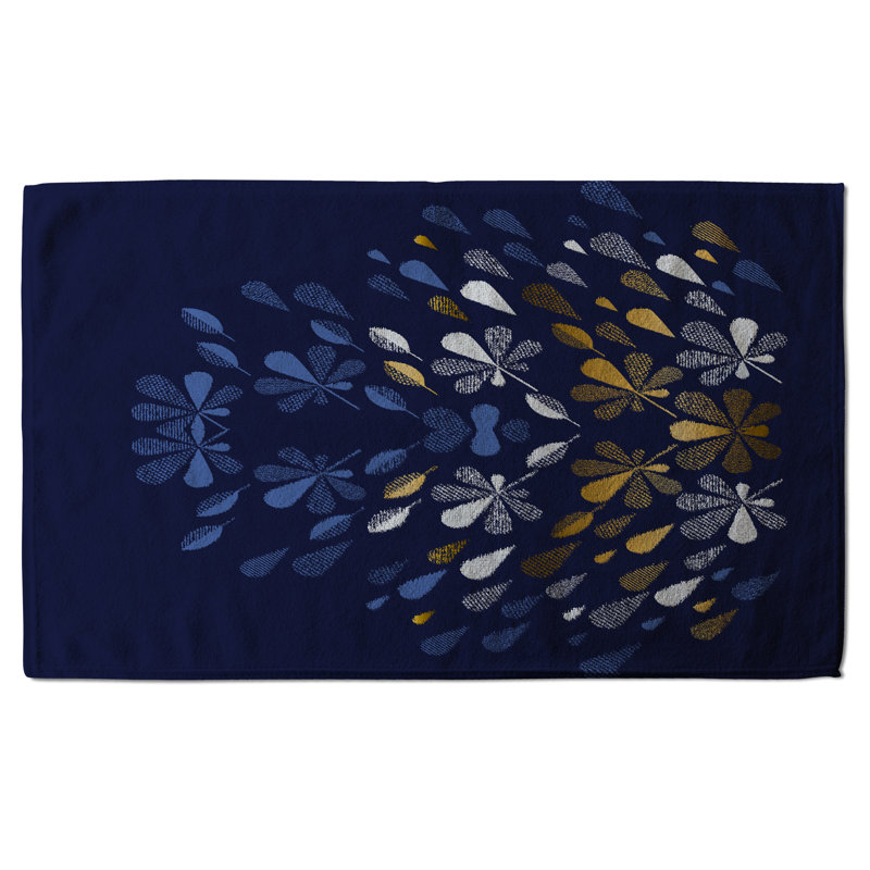 Cotton Floral Waffle Kitchen Towel
