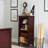 Ratcliff 14"L x 24"W x 48"H 3-Shelf Shaker Cottage Bookcase, Espresso-190979745
