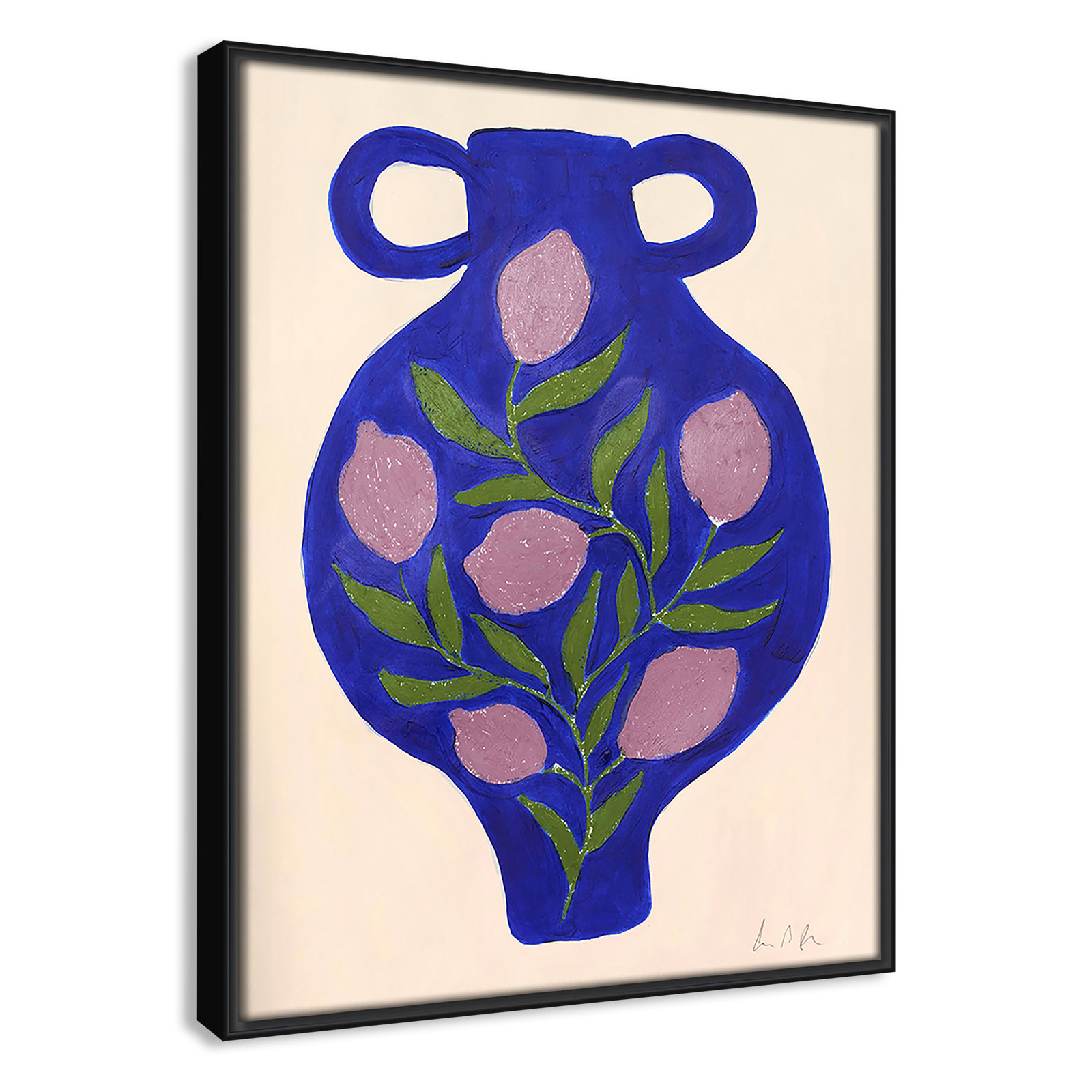 Vase No. 03 Print by Camilla Bergqvist, Black, 15.5" H x 12.5" W