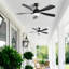 Ventilateur de plafond d'intérieur 52 pouces avec moteur à courant continu réversible à télécommande 3 pales à intensité variable de 5 couleurs-1525121928-1525121926