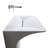 Modern Wall-Mounted Solid Surface Pedestal Sink
