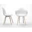 Chaise d’appoint en blanc Slice