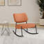 Petite chaise berçante rembourrée-1452003480