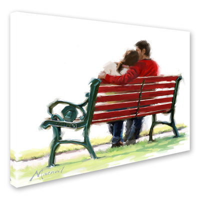 " Couple On Bench " by The Macneil Studio