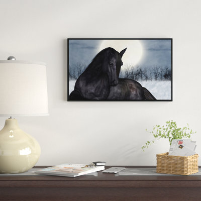" Black Horse In Moonlight "