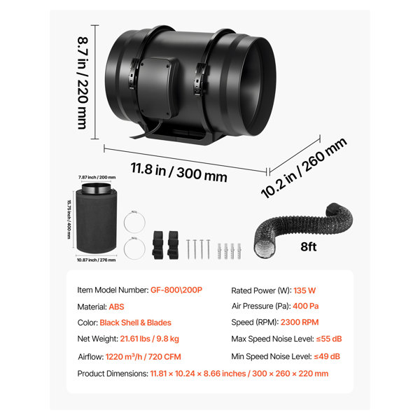 Dimensions du produit