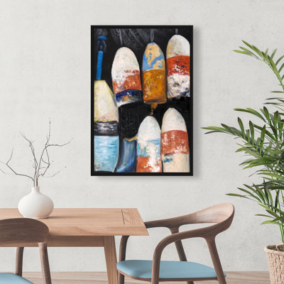 «Vintage Lobster Buoys» sur toile