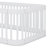 Stylish Twin Wood Floor Bed Frame Boasting Chic Fence Detailing-2070258315