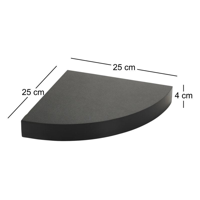 Lasher Corner Shelf, Black