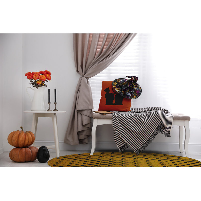 Deylin Chenille Indoor Rug, Round 5'