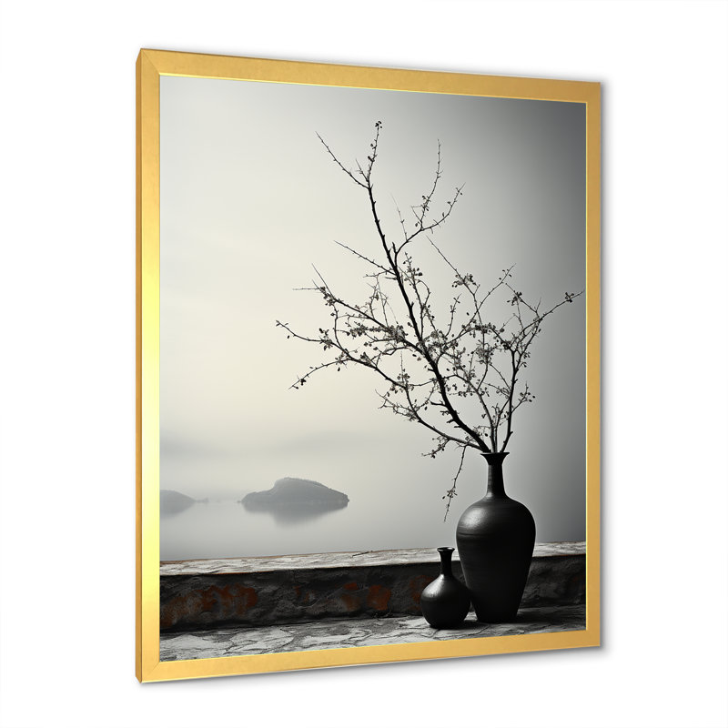 Minimalisme Winters Window Oasis I - impression d'art sur toile Minimalisme, H 32 po x l 16 po x P 1 po
