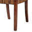 Ensemble de chaises de salle à manger Bali & Pari Chabela tissées à la main en ruppie de mer en bois de manguier massif avec assise et dossier tissés à la main, brun ou brun