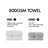 Ensemble de serviettes 100% coton absorbant 800GSM-54645472