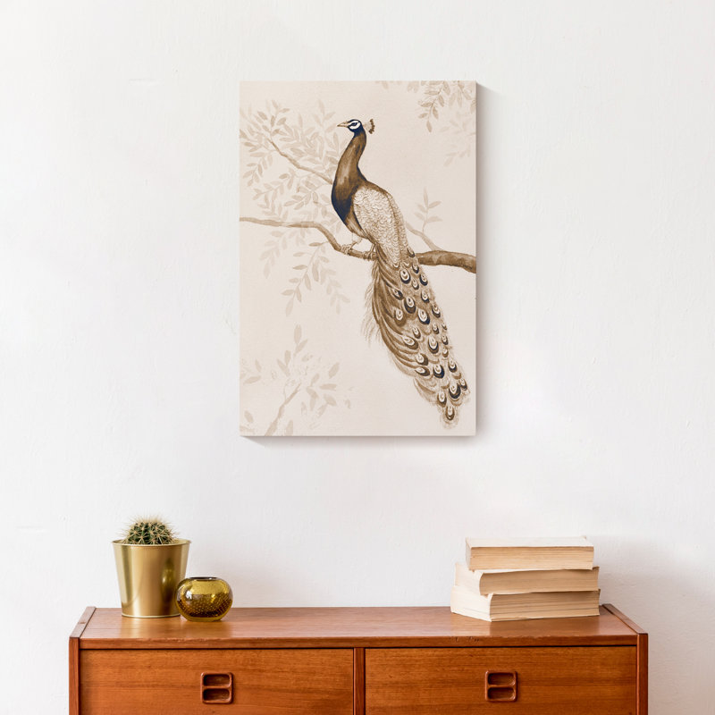 «Sheringham Creamy Peacock», reproduction sur toile tendue