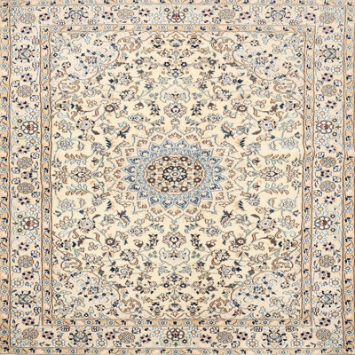 Tapis oriental gris et beige