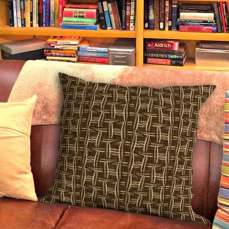 Growl Geometric Outdoor Reversible Throw Pillow, 16" x 16"
